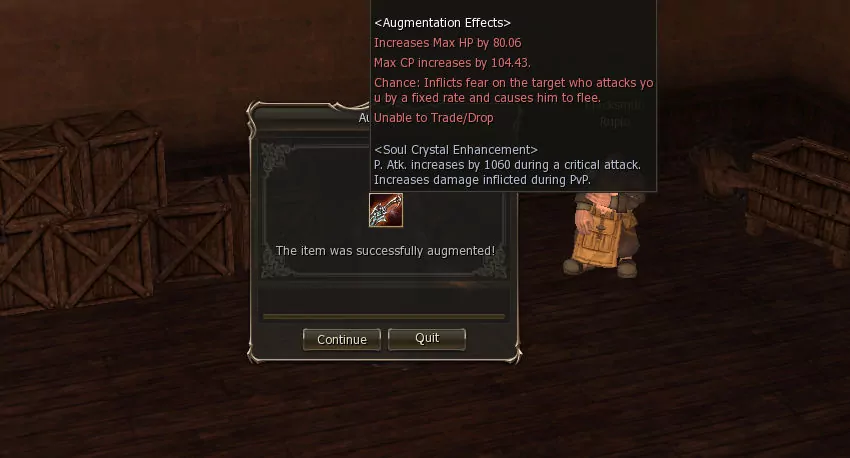 Lineage 2 Augmentation process